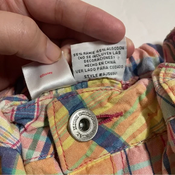 Disney High School Musical Girls Multicolor Striped Shorts with Belt Size 10 - Picture 6 of 11